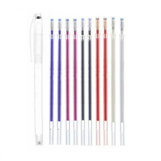 Olgaa 4 Colors Heat Erase Pens with 20 Pieces Heat Erasable Fabric Marking Free Refills for Sewing,Quilting and Dressmaking