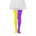 thumbnail image 2 of Cowsor Toddler Girls Dancing Tights Double Color in One Footed Velvet Leggings Stockings Pantyhose, 2 of 7
