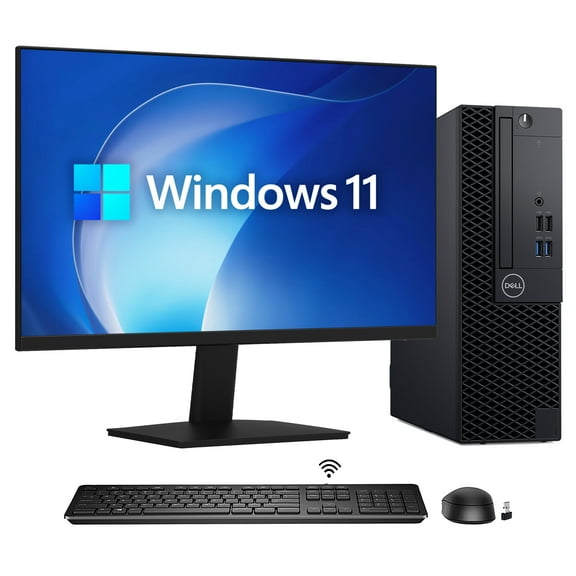 Restored Dell OptiPlex 3070 SFF Business Desktop PC 24 inch FHD Monitor Intel Hexa Core I5-8500 8th gen Processor Up to 4.10GHz | 16GB DDR4 RAM | 512GB NVMe SSD Windows 11 Computer (Refurbished)