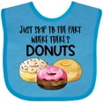 thumbnail image 3 of Inktastic Just Skip to the Part Where There's Donuts Boys or Girls Baby Bib, 3 of 4