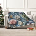 thumbnail image 7 of Yayeee Throw Blanket for Couch Soft Warm 50" x 60" Sofa Chair Bed Decoration, Sea Plants Pattern, 7 of 7