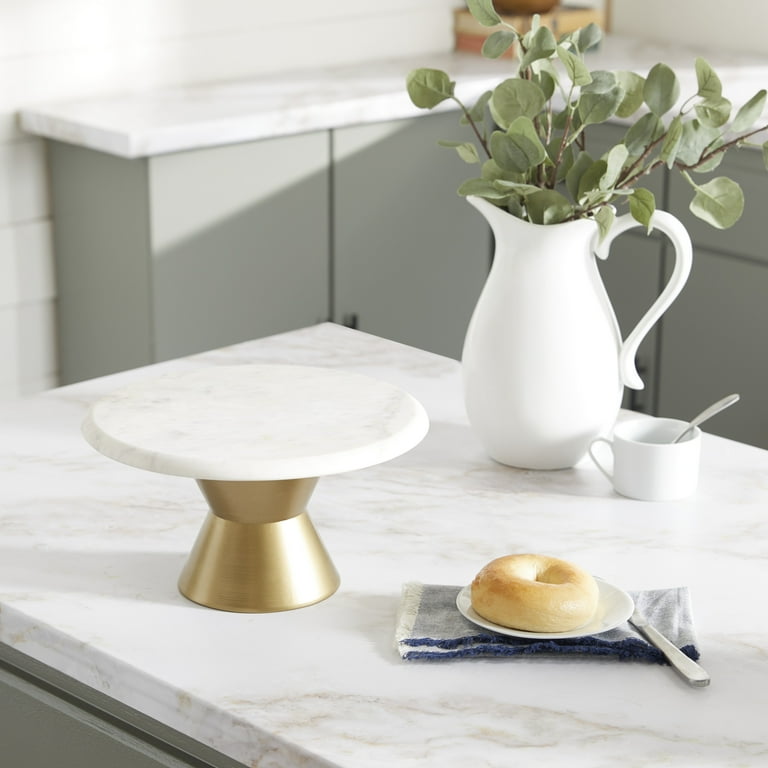 Farmhouse Pottery Brass & Marble Pour Over Stand