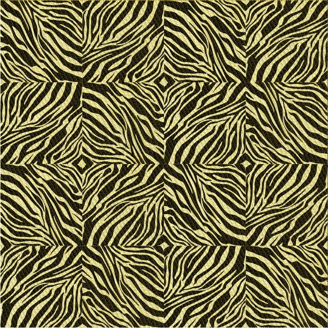 Ahgly Company Machine Washable Indoor Square Transitional Metallic Gold Area Rugs, 5' Square