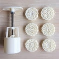 thumbnail image 4 of Lefu Premium Mooncake Press Molds: Create exquisite 50g Flower Moon Cakes with 6, 4 of 10