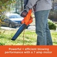 thumbnail image 4 of BLACK+DECKER LB700 180 MPH at 180 CFM 7 Amp Corded Electric Leaf Blower & Vacuum, Lightweight, 4 of 5