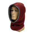 thumbnail image 5 of IYTR Mens And Womens Winter Neck Warmer Solid Color Knitted Hooded Scarf for Cold Weather Soft Stylish Hooded Hat Wine One Size, 5 of 5