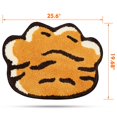 thumbnail image 5 of Alfombras de baño, alfombra de baño, alfombra de ducha de microfibra suave y peluda, alfombras de felpa absorbentes y antideslizantes, 19.68 "x 25.6", pata de tigre, 5 of 5