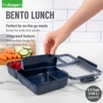 thumbnail image 2 of Prokeeper+ Plastic Divided Lunch Food Storage Container, Made for Meals on the Go and Snacking, 2 of 8