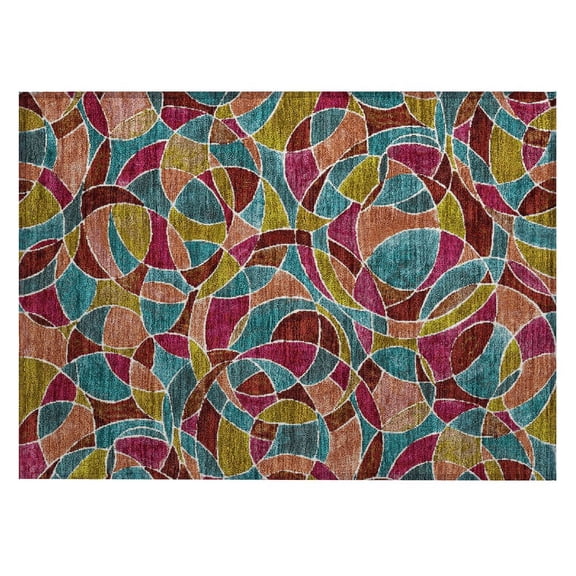 Dalyn Rugs Machine Washable Indoor/Outdoor Chantille ACN2208 Merlot 1'8" x 2'6" Rug