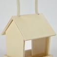 thumbnail image 3 of Weloille Bird Wooden Feeder Hanging Feeders Viewing Window for Garden Yard Decorative, 3 of 9