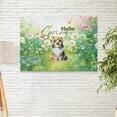 thumbnail image 2 of Shetland Sheepdog Hello Spring Time Flower Floral Nature Horizontal Matte Canvas Poster Sheltie Dog Lover Gifts Wall Art Home Decor - 02031, 2 of 5