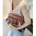 thumbnail image 2 of Kukuzhu Straw Hobo Bag for Women Tassel Woven Shoulder Crossbody Bag Handbag Ethnic Style Purse Waist Bag Small Totes, 2 of 6