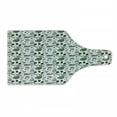thumbnail image 1 of Floral Cutting Board, Botanical Petals Field Foliage Branches Flowers Fern Flourishing Nature Motif Design, Tempered Glass Cutting and Serving Board, Wine Bottle Shape, Multicolor, by Ambesonne, 1 of 1