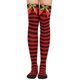 thumbnail image 1 of Calcetines largos hasta la rodilla para mujer, lisos, con lazo navideño y bola, cálidos, para mujer, 1 of 3
