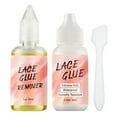 thumbnail image 2 of Invisible Wig Glue 3-Piece Set - 30ml Gel Remover, 38ml Strong Hold Adhesive & Scraper - Seamless Hair Extensions, Lace Head Cover, No Residue, Skin-Friendly for Natural Hairline, 2 of 9