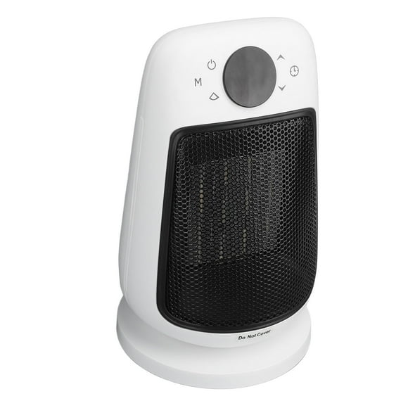 Electric Heater Mini Heater PTC Fast Heating Quiet Operation Safe Adjustable Temperature Remote Control Heater Fan for Office US Plug 120V