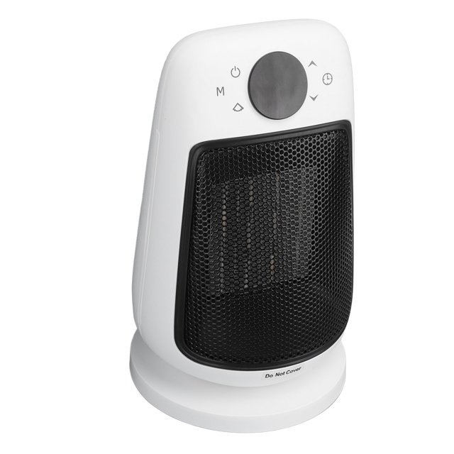 Electric Heater Mini Heater PTC Fast Heating Quiet Operation Safe Adjustable Temperature Remote Control Heater Fan for Office US Plug 120V