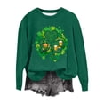 thumbnail image 3 of TaTaai Womens Holiday Graphic Sweatshirt St Patricks Day Long Sleeve Crewneck Loose Fit Casual Pullover Top Luck Theme Gift, 3 of 5