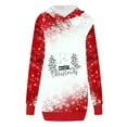 thumbnail image 4 of Jsaierl Robe à Capuche de Noël pour Femmes Robe Sweat à Capuche Manches Longues Tunique de Noël Robe Surdimensionnée avec Poche, 4 of 5