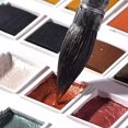 thumbnail image 2 of Pack de 12 pinturas de acuarela sólidas nacaradas, pinturas de acuarela sólidas, pinturas portátiles, suministros de arte para niños, adultos, artistas nacientes Sincero Electrónica, 2 of 5