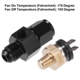 thumbnail image 4 of Unique Bargains 1 Set Auto Engine Temperature Cooling Fan Switch Thread-On AN Fitting Adapter 6AN  170'F On-155'F Off, 4 of 6