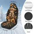 thumbnail image 7 of Uorisanigo Car Seat Covers 2 Front Set, Easy-Install Summer & Winter, Universal Car Interior Covers Seat Protectors Fit for SUV Truck Sedan Most Vehicles, Cute Baby Highland Cow, 7 of 7