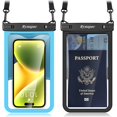 thumbnail image 1 of Funda impermeable para teléfono Rynapac de 8.5 pulgadas con cordón IPX8, paquete de 2, 1 of 9