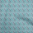 thumbnail image 1 of oneOone Rayon Turquoise Blue Fabric Floral Sewing Craft Projects Fabric Prints By Yard 56 Inch Wide, 1 of 5