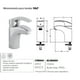 thumbnail image 3 of Monomando Lavabo Cromo Urrea 611YZ, 3 of 4