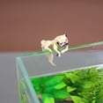 thumbnail image 4 of Fairnull Fish Tank Ornament Realistic Durable Resin Cartoon Pug Dog Hanging Aquarium Pendant Decor for Home, 4 of 10