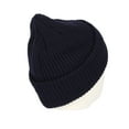 thumbnail image 4 of WITHMOONS Ribbed Knit Beanie Winter Hat Slouchy Watch Cap GZ50019 (Navy), 4 of 4