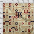 thumbnail image 3 of oneOone Velvet Light Brown Fabric Geometric Dress Material Fabric Print Fabric By The Yard 58 Inch Wide-D4, 3 of 7
