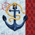 thumbnail image 2 of Brent, Paul 20x20 Gold Ornate Wood Framed with Double Matting Museum Art Print Titled - Montauk Anchor II, 2 of 4