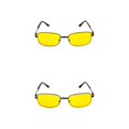 thumbnail image 3 of Minnieouse Night View Glasses Driving Eyeglasses Pocket Beach Sunscreen Eyewear Portable Sunshade Walking for Women Men negro 2piezas, 3 of 6