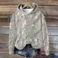thumbnail image 5 of lulshou Unisex Hoodies Camouflage Leaf Print Hoodie Men & Women's Fleece-Lined Long Sleeve Sweatshirt with Front Pocket, Cozy Pullover for Outdoor, Camouflage, L, 5 of 8