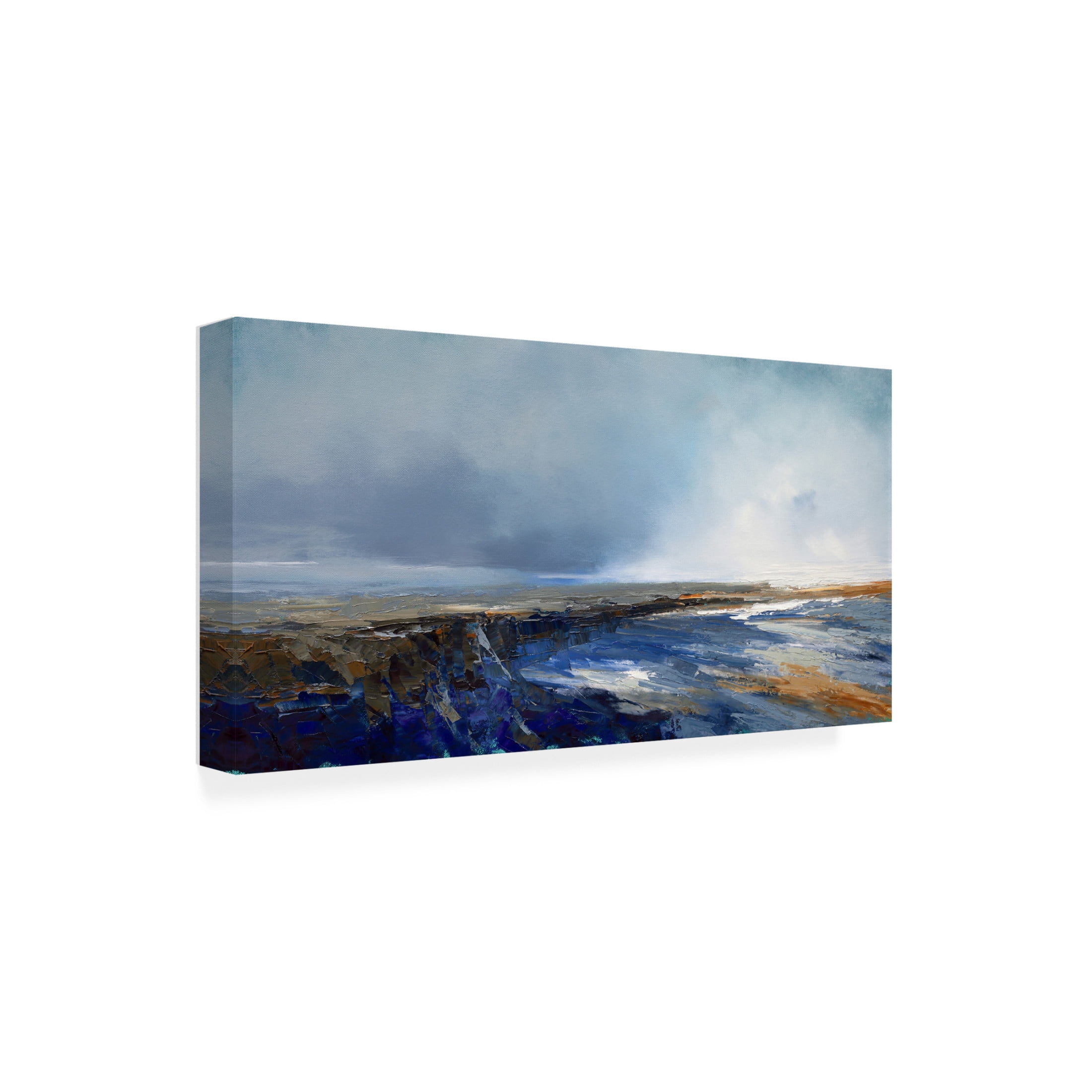 Canvas Wall Art - Patrick Dennis 'Jagged Point' Wall Art for Living Room, Bedroom, or Office Décor by Trademark Fine Art - 24 x 12 Inches