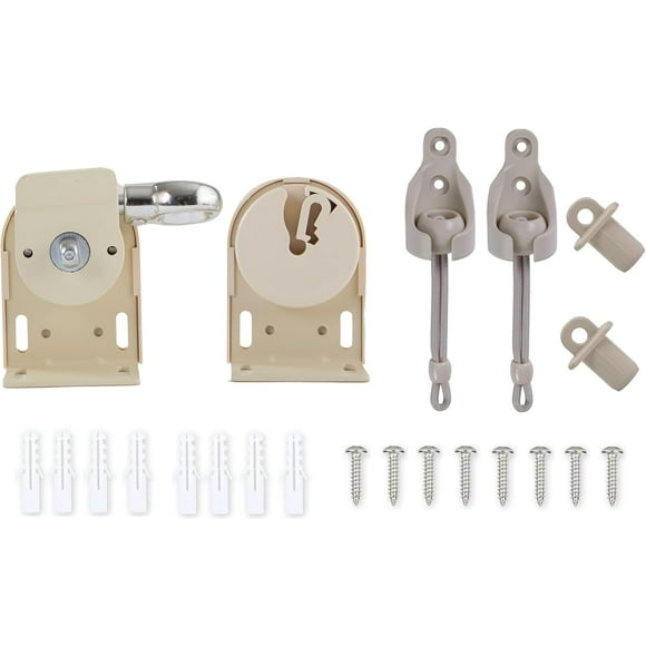 shiyou-Bungee kit + Cordless Bracket, Universal Replacement Installation Accessories for Indoor/Outdoor Sunshade and Roller Blinds