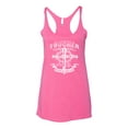 thumbnail image 2 of Wild Bobby, My Savior Is Tougher Than Nails Revelation 1:18, Inspirational Christian, Women Tri-Blend Racerback Tank Top, Vintage Pink, Large, 2 of 5