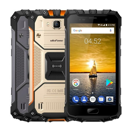 Ulefone ARMOR 2 Rugged Tough 4G Smartphone 5.0 inches Android 7.0 IP68 Waterproof Shockproof Dustproof 6GB RAM 64GB ROM 16MP & 13MP Cameras NFC OTG Cell Phone