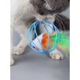 thumbnail image 5 of 2pcs Feather & Rat Decor Cat Teaser Toy For Cat For Interaction, 5 of 5