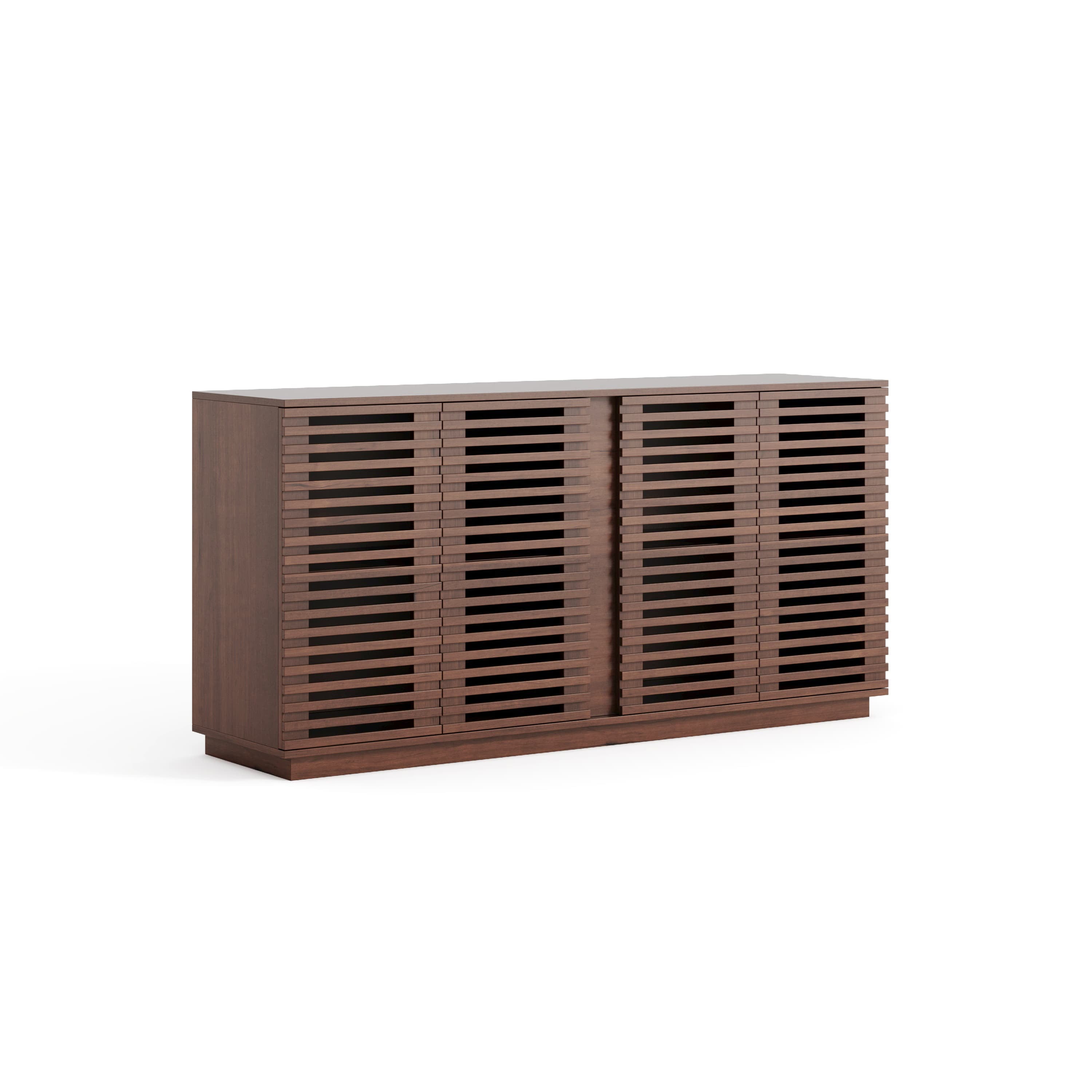 Aukfa Multi-Functional Sideboard Buffet Cabinet,Accent Storage Credenza for Dining & Living Space,Oak