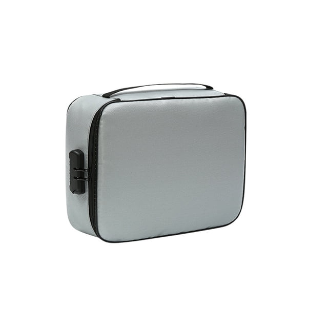 Billuyoard Bolsas de almacenamiento de gran capacidad, organizador impermeable, portátil, multifuncional, conveniente maleta, bolso de Almacenamiento y organización del hogar gris doble