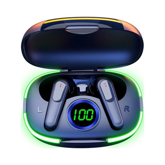 Methold Auriculares compatibles con Bluetooth Auriculares Estéreo dual Pantalla LED Control táctil Auriculares inalámbricos Auriculares Electrónica