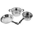 thumbnail image 1 of OUNONA 1 Set of Kitchen Cookware for Home Use Stainless Steel Silver, 1 of 6