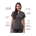 thumbnail image 3 of Adar Pro Scrubs for Women - Tailored Peplum Scrub Top, 3 of 7