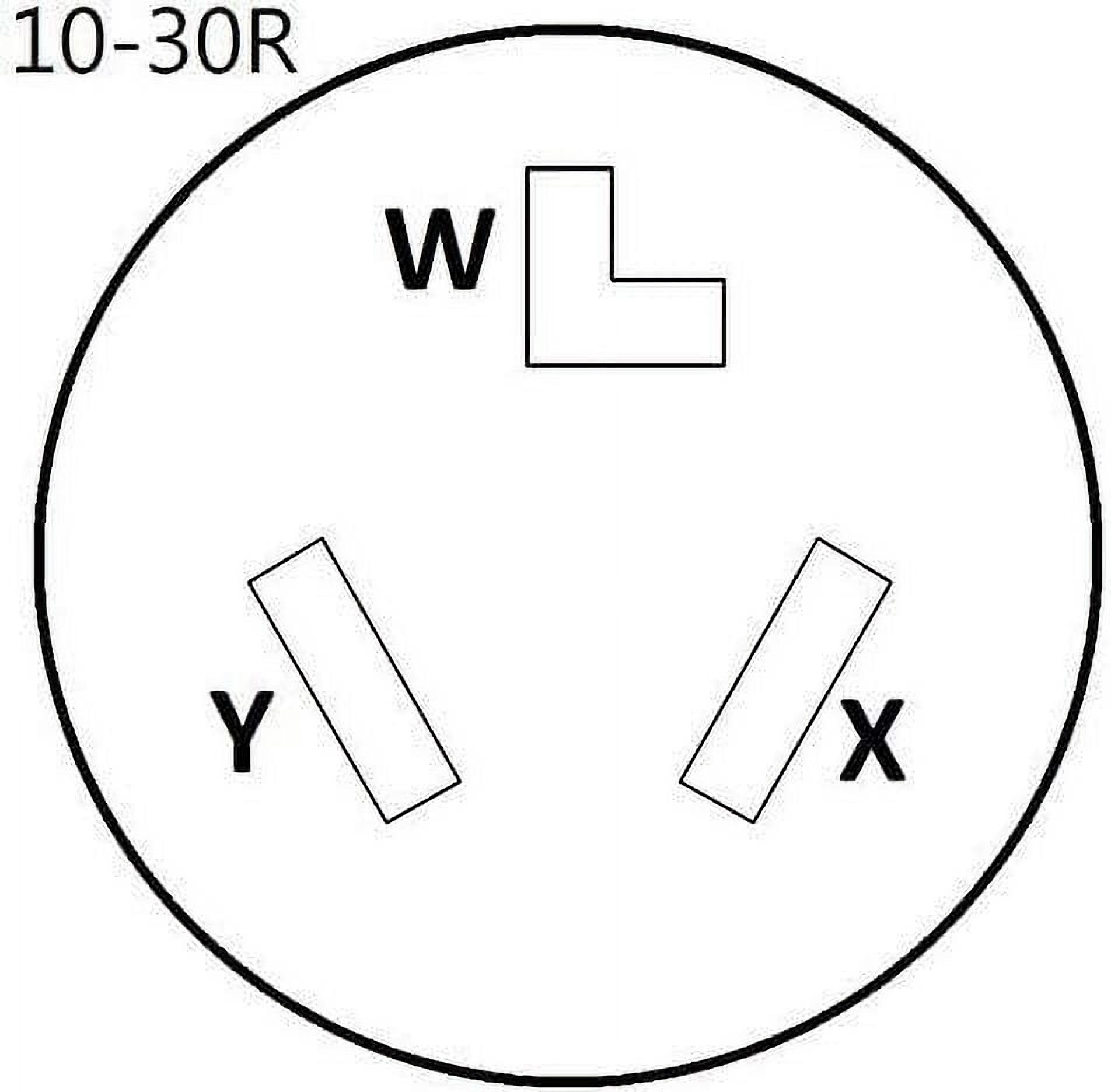 Adapter Outlet Electric Dryer Adapter, 30a 14-30p 4-prong to 10-30r 3-prong pigtail - 95410
