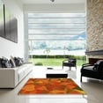 thumbnail image 7 of Ahgly Company Machine Washable Indoor Rectangle Transitional Neon Orange Area Rugs, 2' x 5', 7 of 7