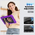 thumbnail image 6 of For Samsung Galaxy Tab A11 Case 8.7 inch, 360 Rotating Shockproof Cover with Stand, Screen Protector, Shoulder Strap (2025, SM-X133/X135), Purple, 6 of 7