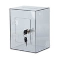 Lockable Acrylic Money Storage Box,Transparent Rectangular Savings ...