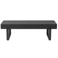 thumbnail image 6 of GZXS Industrial Ottoman Bench for Bedroom End of Bed, Black MDF Entryway Shoe Bench with Sturdy Metal Legs, 59"L x 17.5"W x 18.19"H, 6 of 9